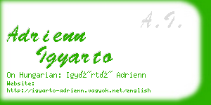 adrienn igyarto business card